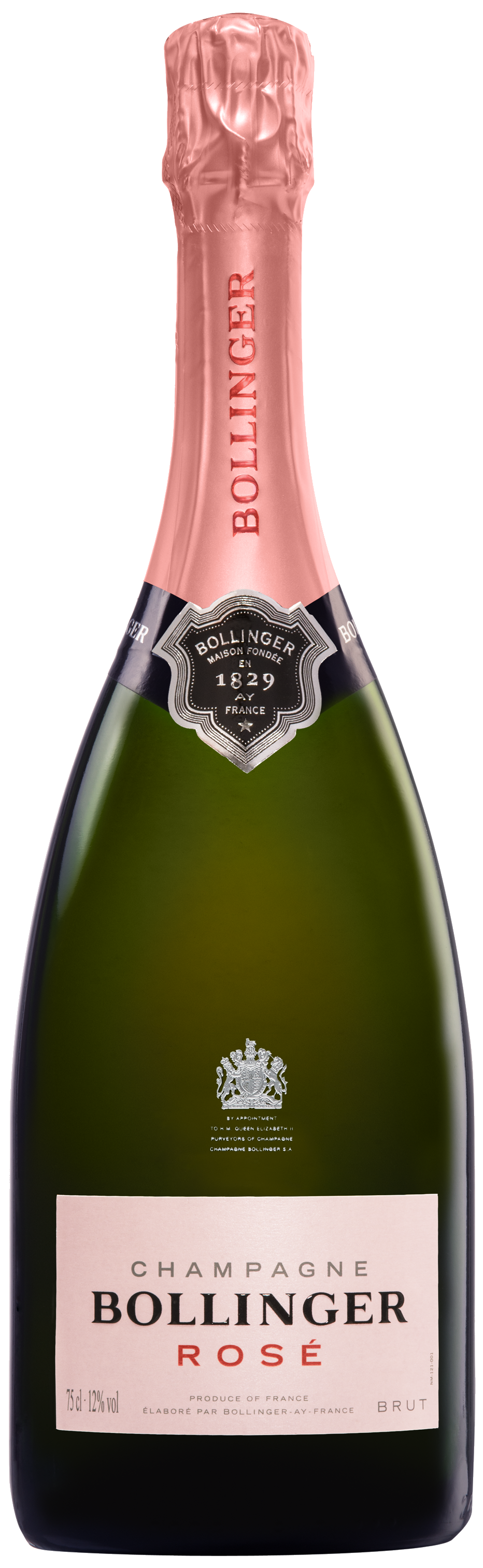 Bollinger Brut Rose  Front Bottle Shot