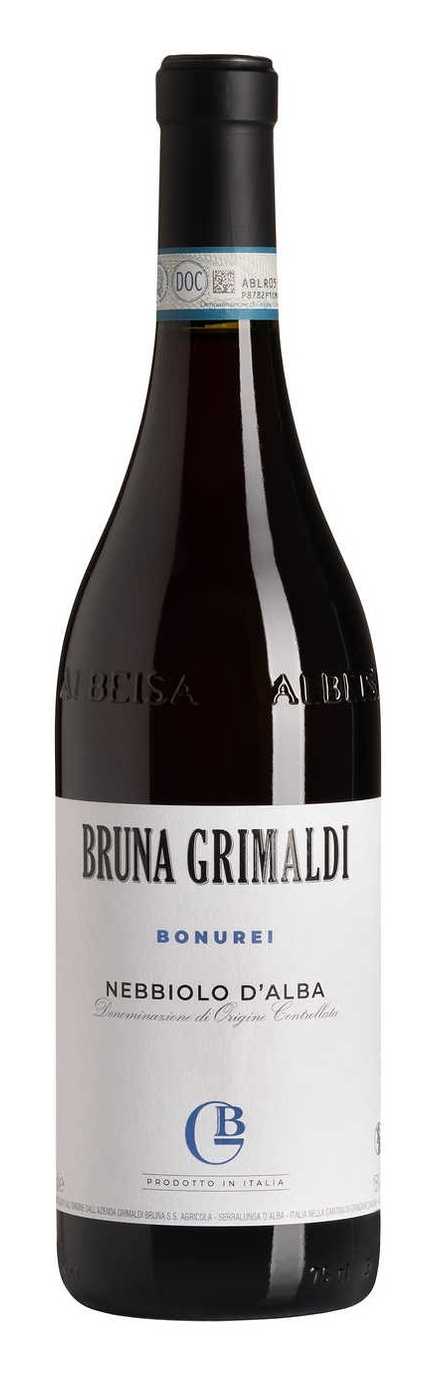 Bruna Grimaldi Nebbiolo d'Alba 2022  Front Bottle Shot
