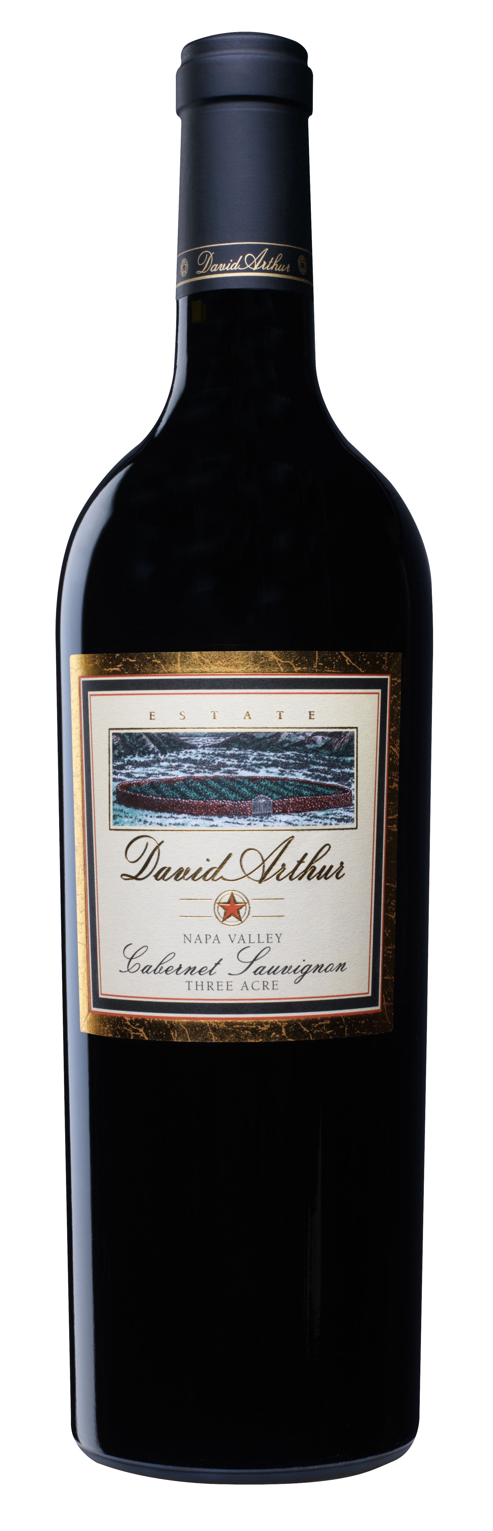 David Arthur Three Acre Cabernet Sauvignon 2019  Front Bottle Shot