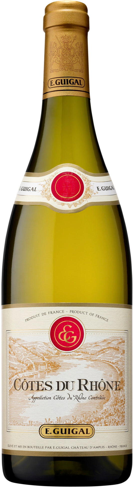 E. Guigal  Cotes du Rhone Blanc 2020  Front Bottle Shot