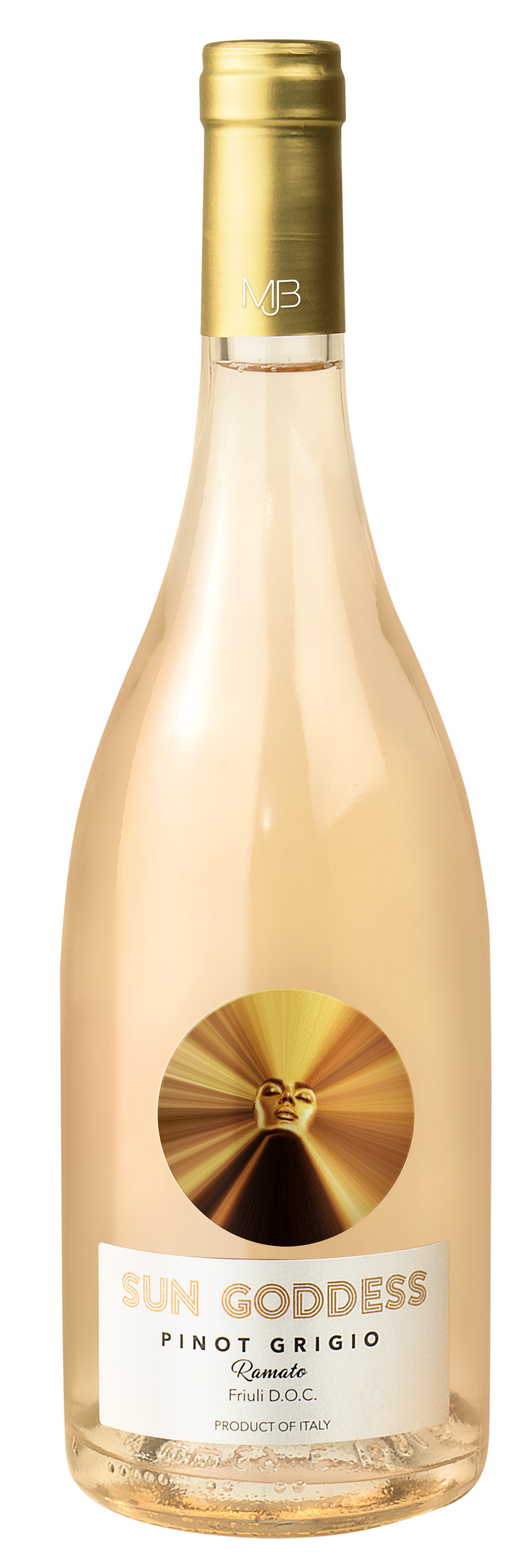 Sun Goddess by Mary J Blige Pinot Grigio Ramato 2023  Front Bottle Shot