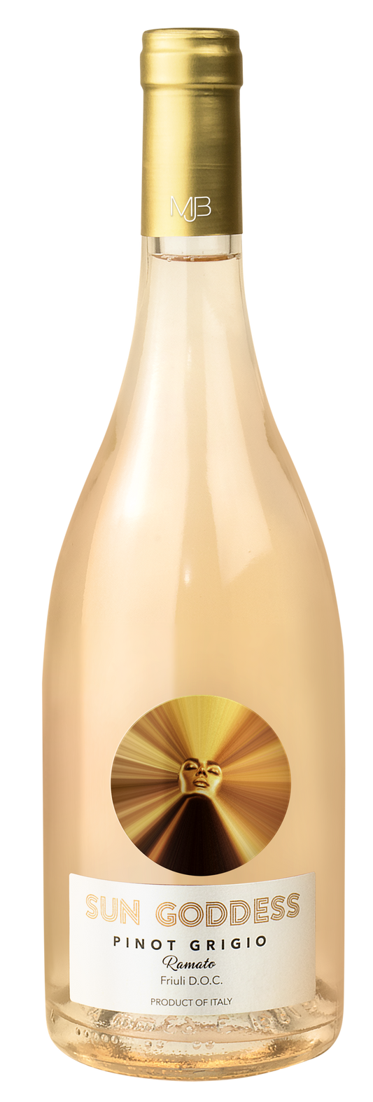 Sun Goddess by Mary J Blige Pinot Grigio Ramato 2023  Front Bottle Shot