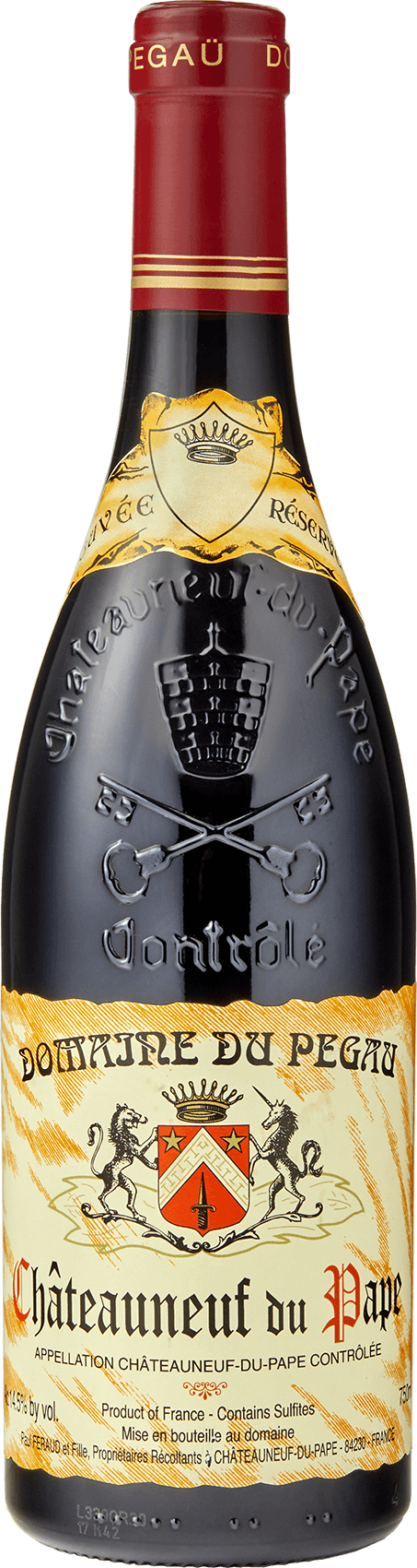 Domaine du Pegau Chateauneuf-du-Pape Cuvee Reservee 2021  Front Bottle Shot