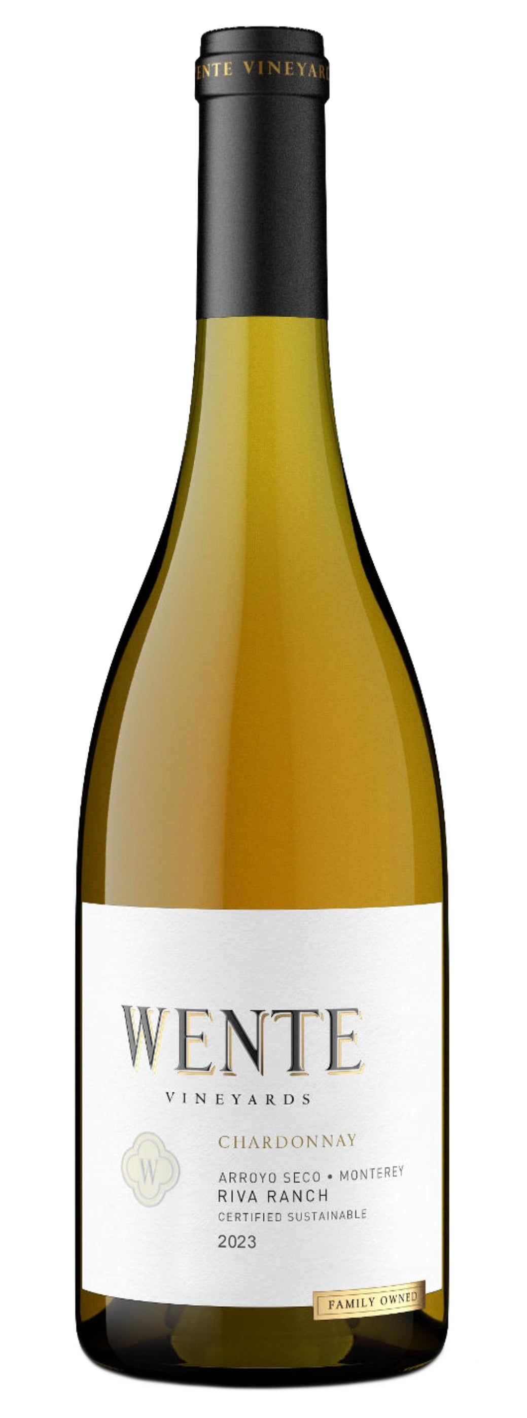 Wente Riva Ranch Chardonnay 2023  Front Bottle Shot