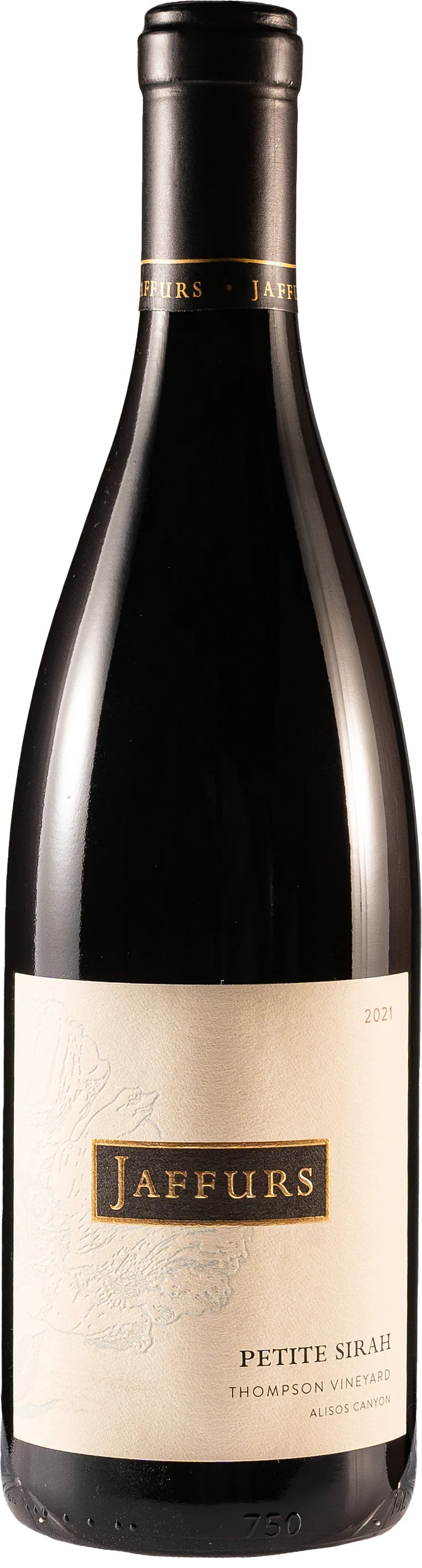 Jaffurs Thompson Vineyard Petite Sirah 2021  Front Bottle Shot