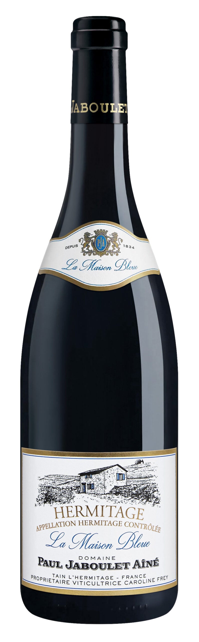 Jaboulet Hermitage La Maison Bleue 2021  Front Bottle Shot