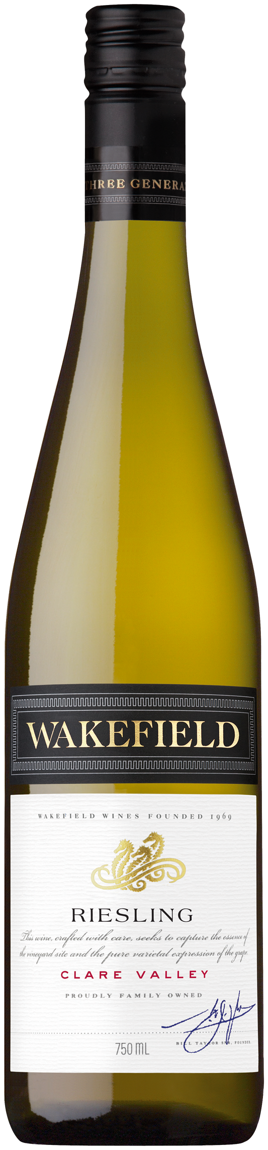 Wakefield Estate Riesling 2020  Front Bottle Shot