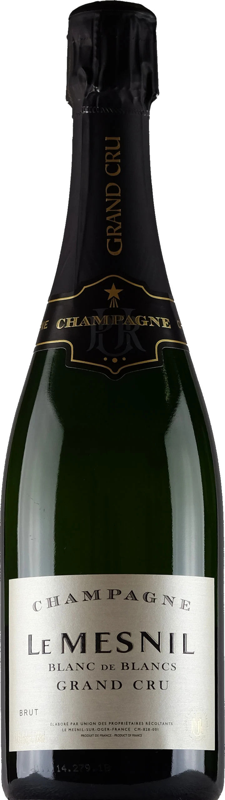 Champagne Le Mesnil Blanc de Blancs Grand Cru Brut  Front Bottle Shot
