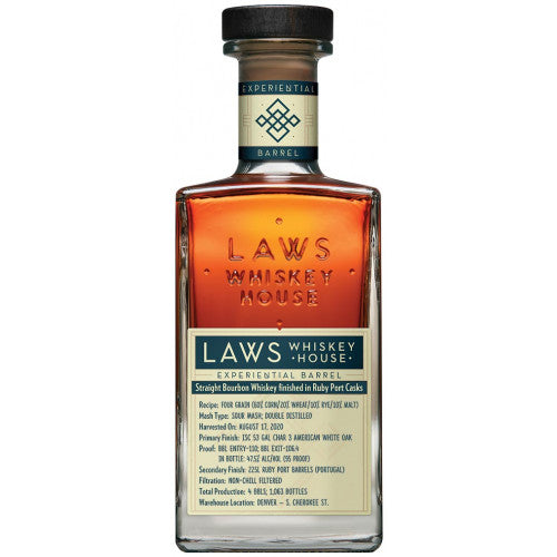 Laws Four Grain Ruby Port Cask Finish Bourbon (Experimental Barrel)