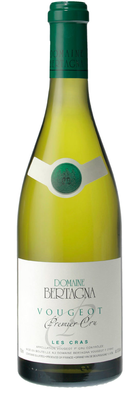 Domaine Bertagna Vougeot Les Cras Premier Cru Blanc 2017  Front Bottle Shot