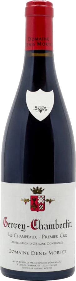 Denis Mortet Gevrey-Chambertin Les Champeaux Premier Cru 2021  Front Bottle Shot