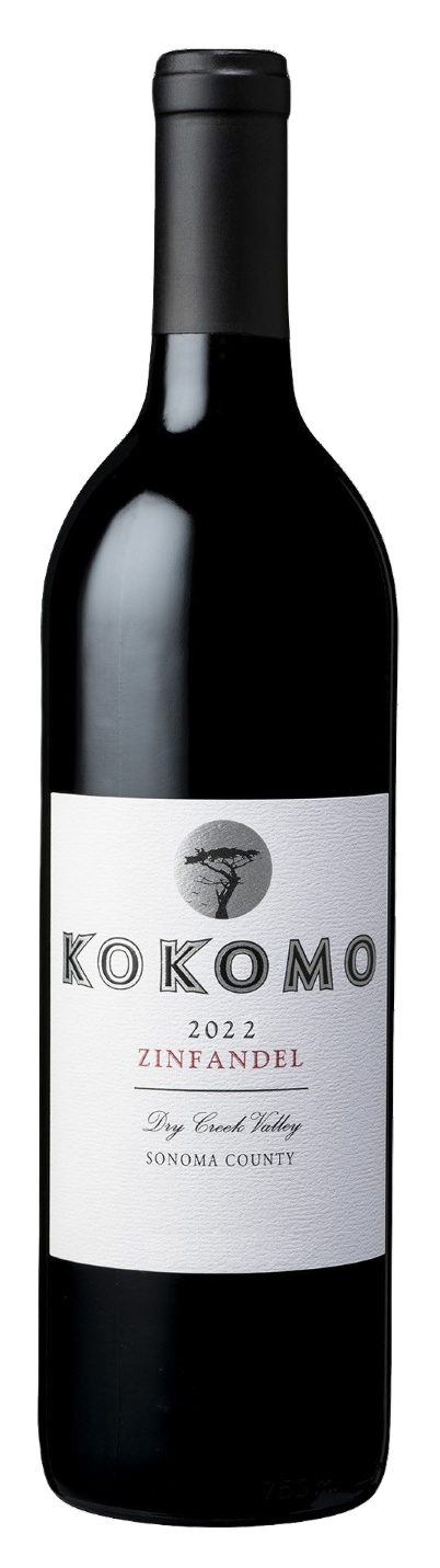 Kokomo Zinfandel 2022  Front Bottle Shot