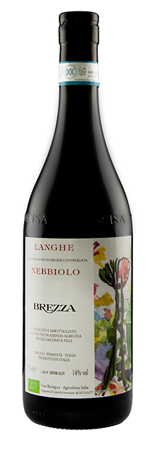 Brezza Langhe Nebbiolo 2022  Front Bottle Shot