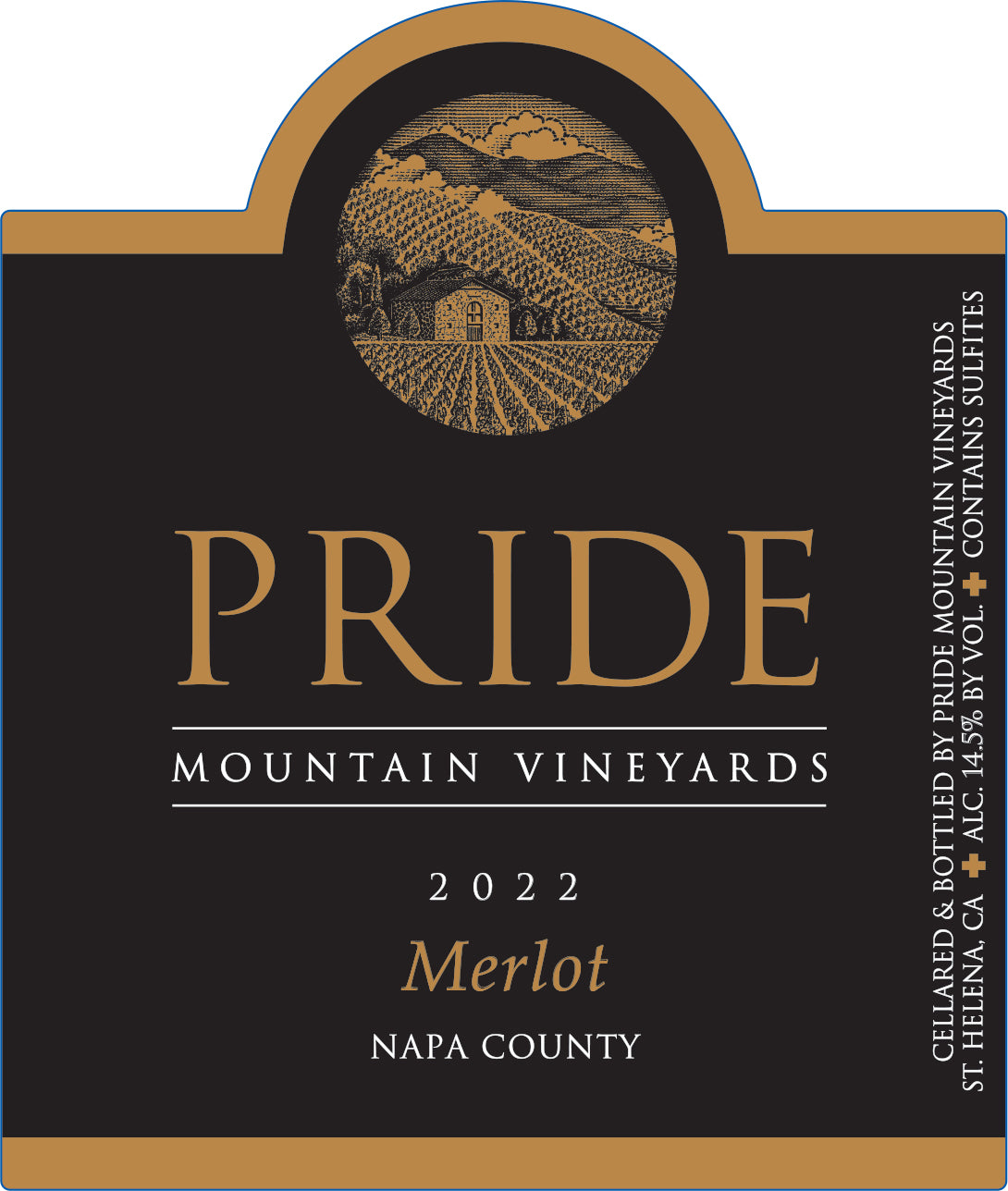 Pride Mountain Vineyards Merlot (375ML half-bottle) 2022