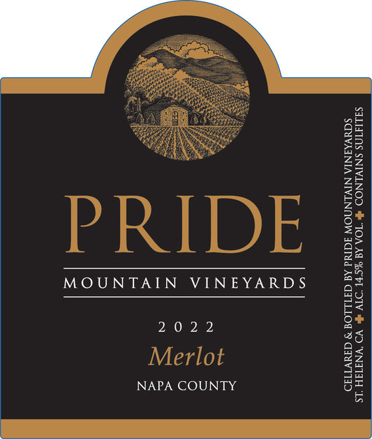 Pride Mountain Vineyards Merlot (375ML half-bottle) 2022