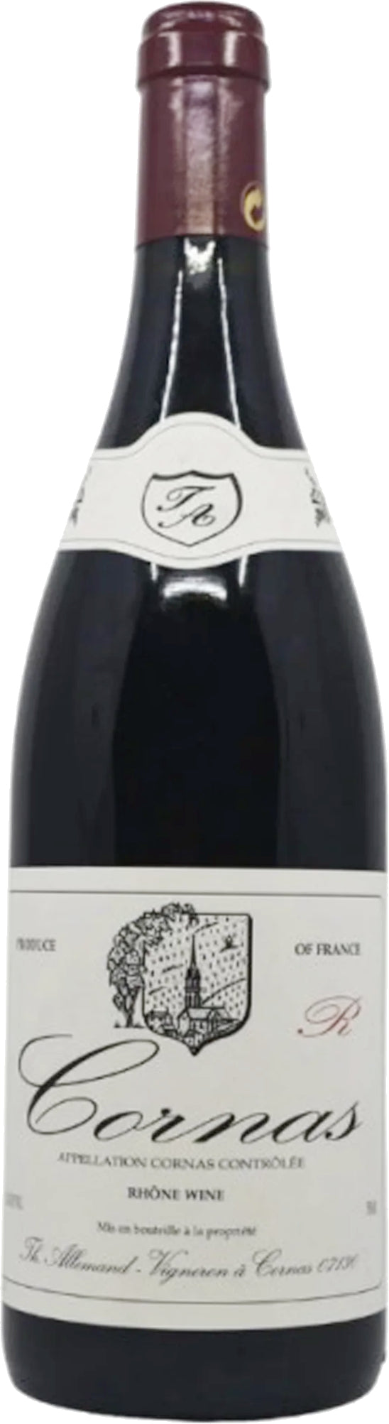 Thierry Allemand Cornas R Rouge 2021  Front Bottle Shot