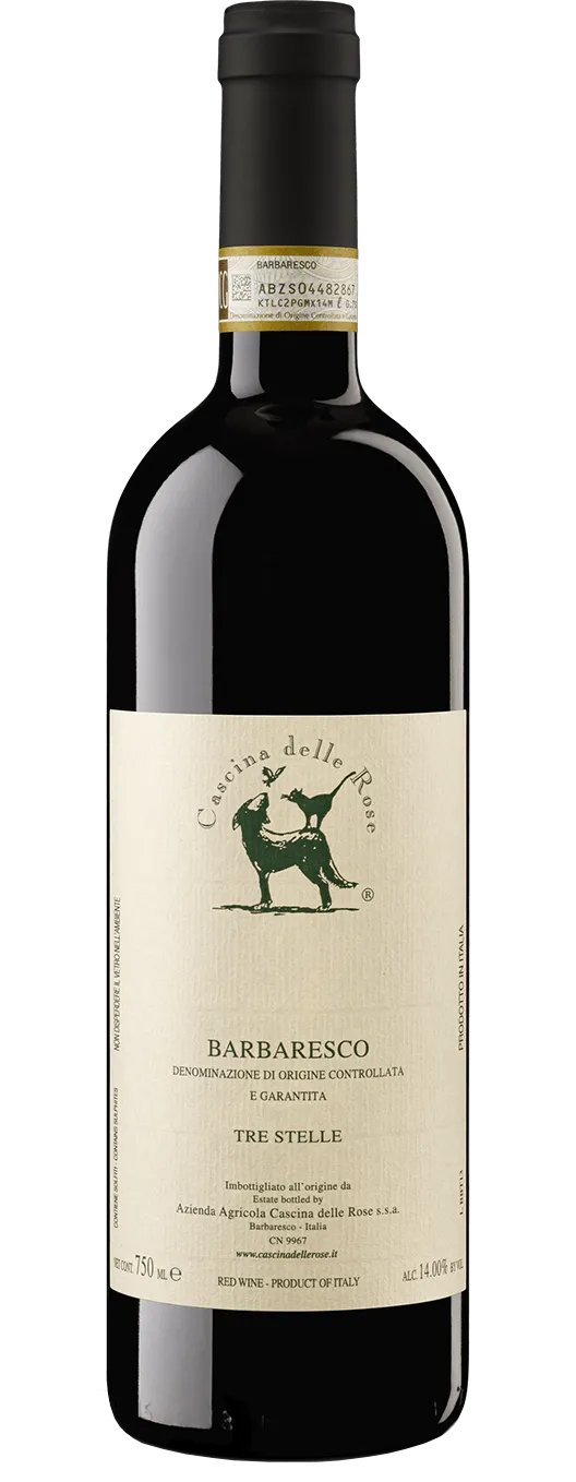 Cascina delle Rose Barbaresco Tre Stelle 2019  Front Bottle Shot