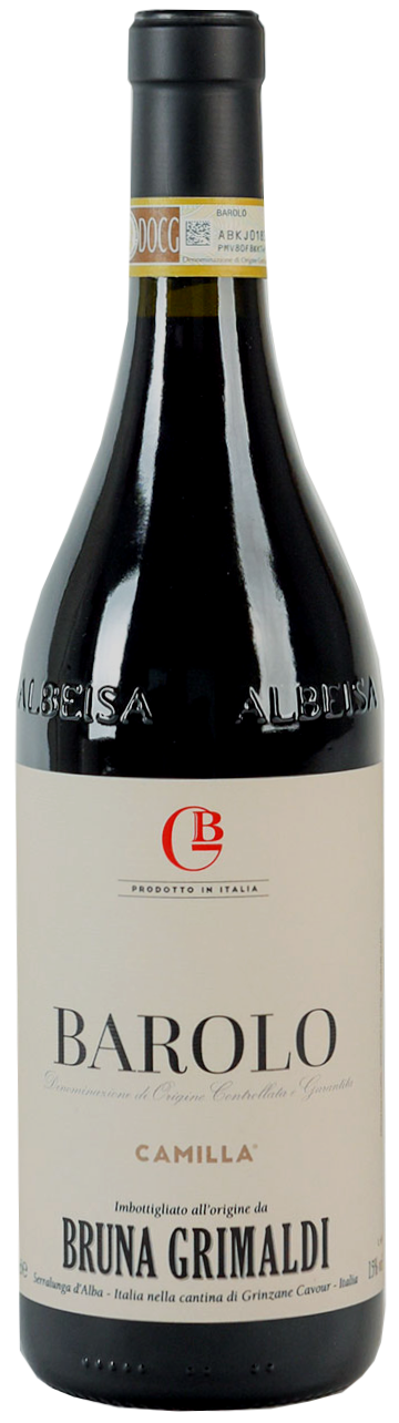 Bruna Grimaldi Camilla Barolo 2020  Front Bottle Shot