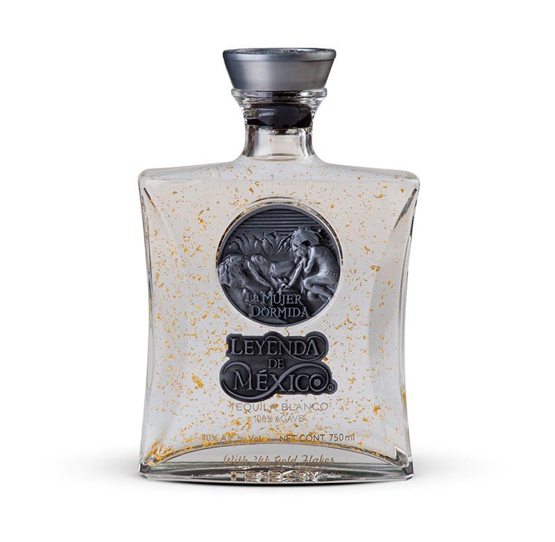 Leyenda de Mexico Hojuelas de Oro 24K Blanco Tequila 750ml