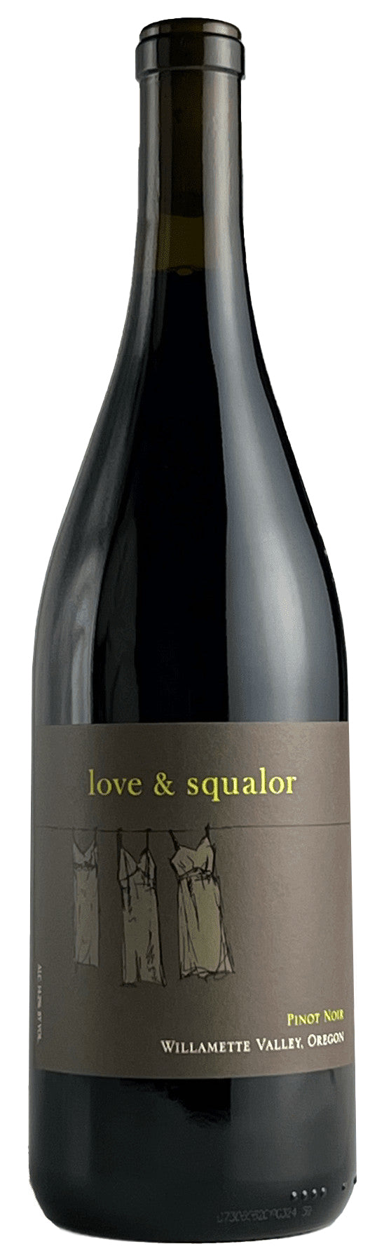 Love & Squalor Willamette Valley Pinot Noir 2021  Front Bottle Shot