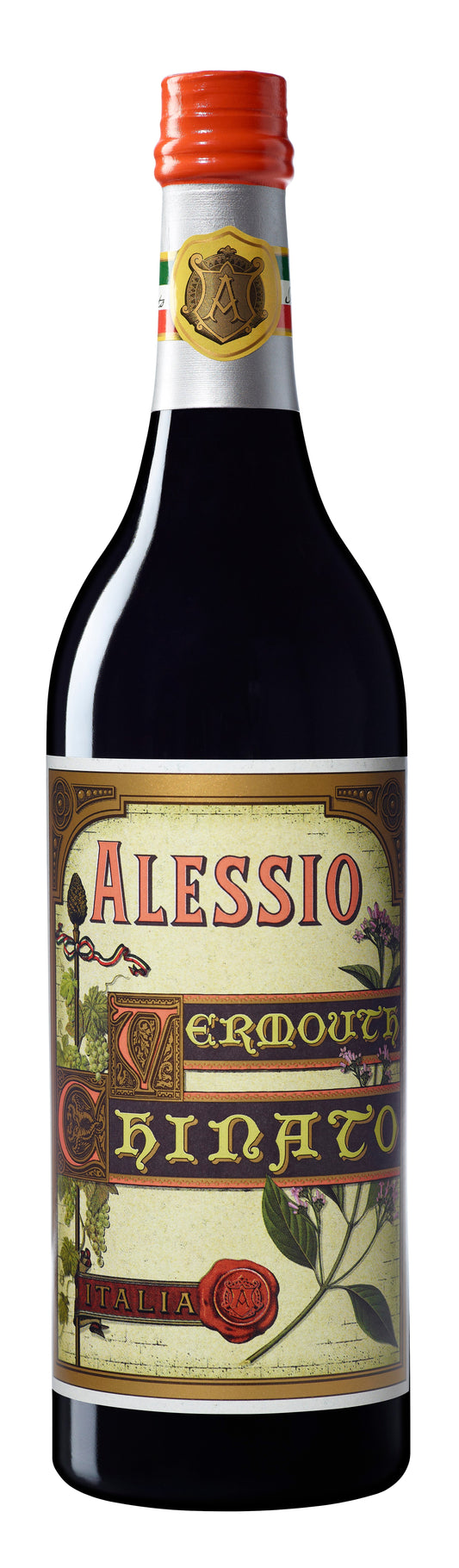 Alessio Vermouth Chinato  Front Bottle Shot