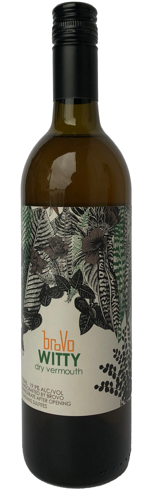 BroVo Witty Dry Vermouth  Front Bottle Shot