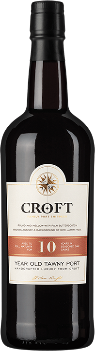 Croft 10 Year Old Tawny Porto  Front Bottle Shot