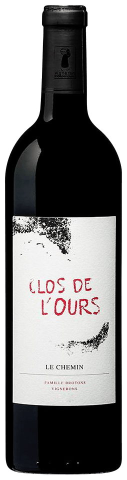 Clos de l'Ours Le Chemin Cotes de Provence Rouge 2019  Front Bottle Shot