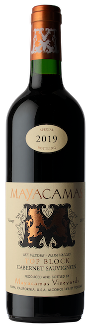 Mayacamas Top Block Cabernet Sauvignon 2019  Front Bottle Shot