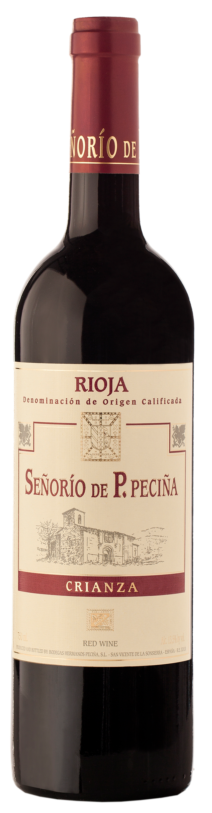 Hermanos Pecina Senorio Crianza 2018  Front Bottle Shot