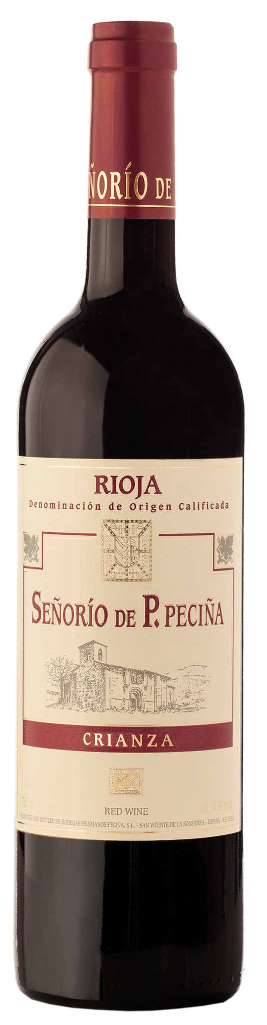 Hermanos Pecina Senorio Crianza 2018  Front Bottle Shot