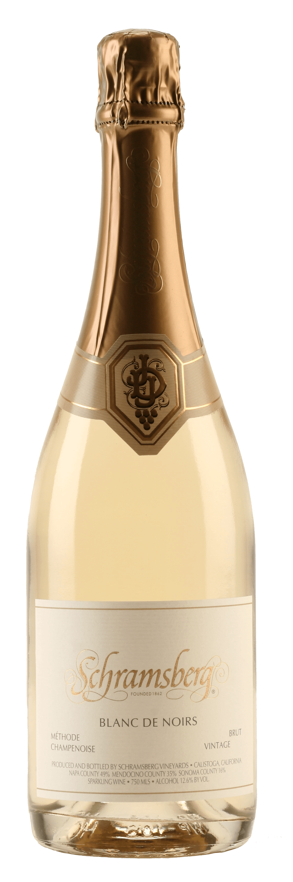 Schramsberg Blanc de Noirs 2021  Front Bottle Shot