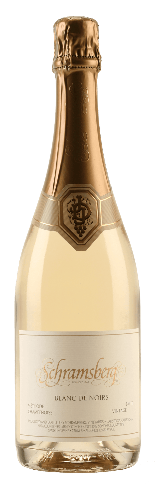 Schramsberg Blanc de Noirs 2021  Front Bottle Shot