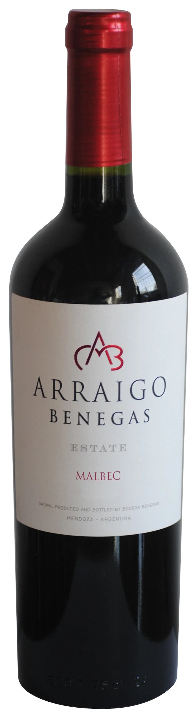 Bodega Benegas Estate Malbec 2020  Front Bottle Shot