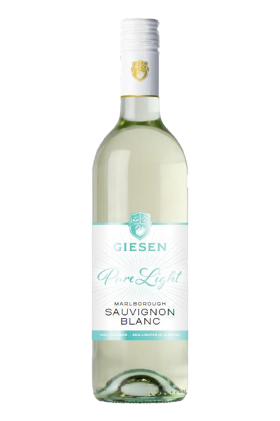 Giesen Pure Light Sauvignon Blanc 2020  Front Bottle Shot