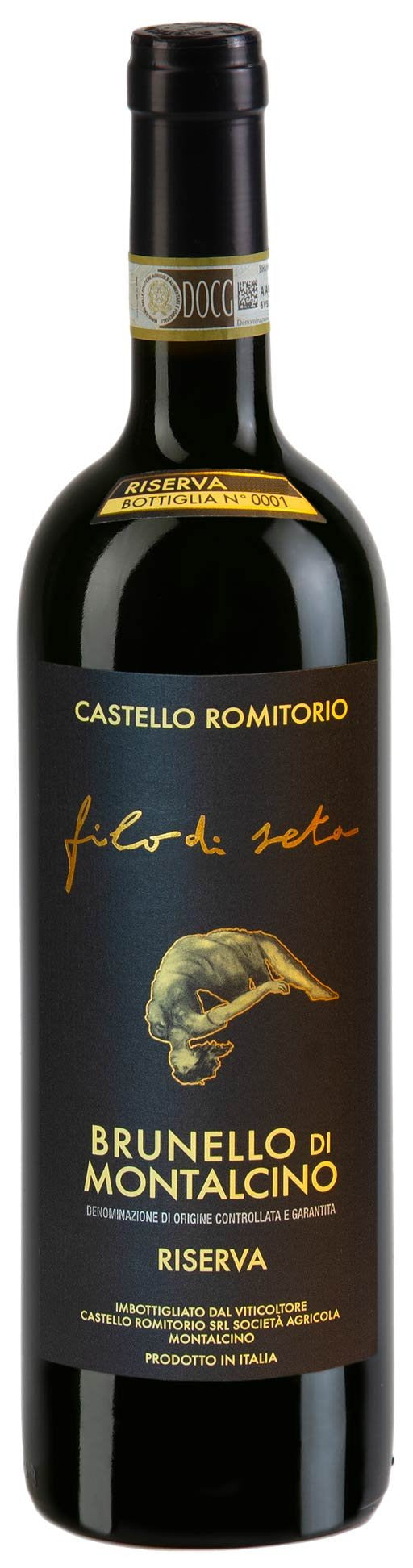 Castello Romitorio Brunello di Montalcino Filo di Seta Riserva 2019  Front Bottle Shot