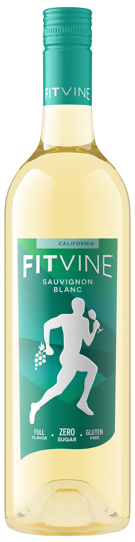 FitVine Sauvignon Blanc 2023  Front Bottle Shot