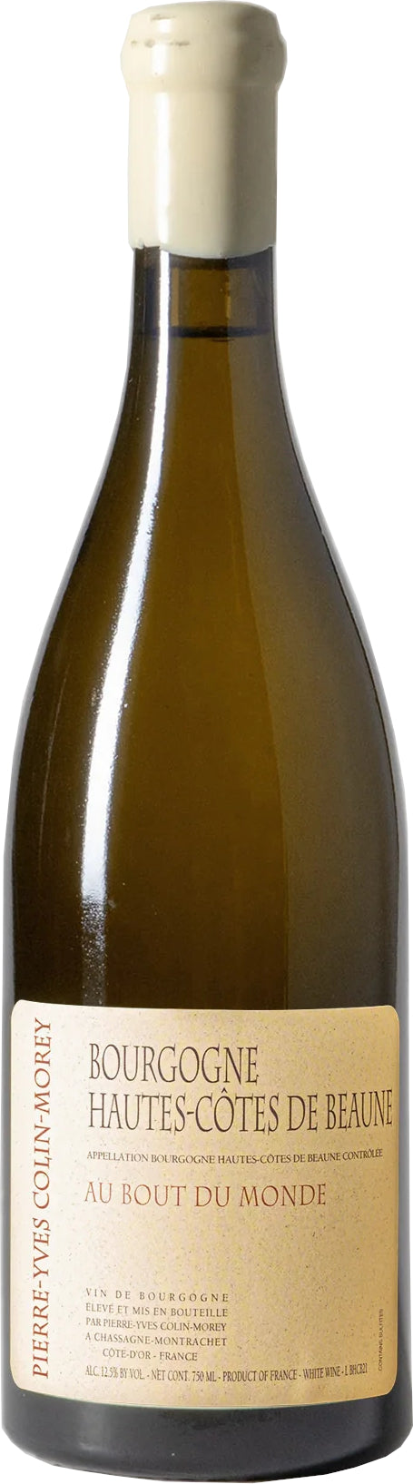 Pierre-Yves Colin-Morey Bourgogne Hautes Cotes de Beaune Blanc Bout de Monde 2022  Front Bottle Shot