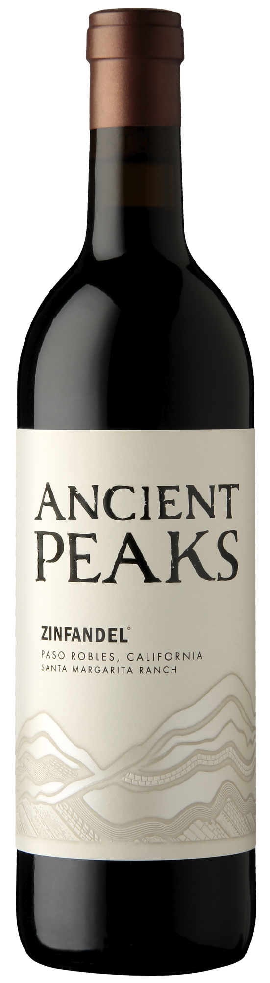 Ancient Peaks Paso Robles Zinfandel 2022  Front Bottle Shot