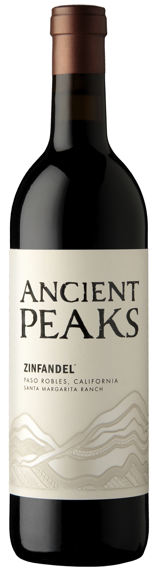 Ancient Peaks Paso Robles Zinfandel 2022  Front Bottle Shot