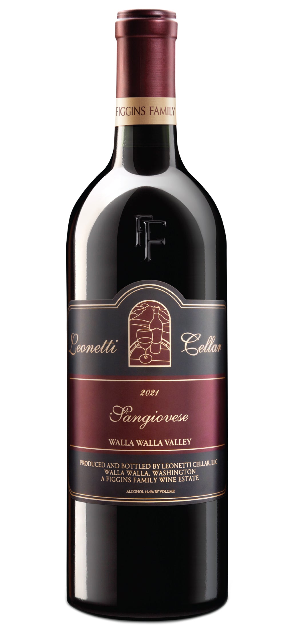 Leonetti Walla Walla Valley Sangiovese 2021  Front Bottle Shot