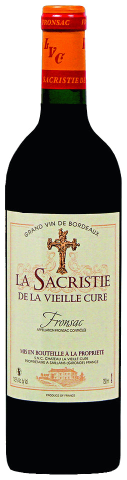 Chateau La Vieille Cure La Sacristie 2016  Front Bottle Shot