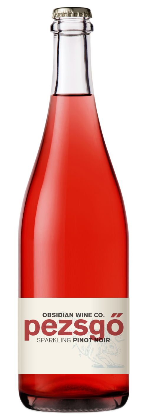 Obsidian Pezsgo Sparkling Pinot Noir 2023  Front Bottle Shot