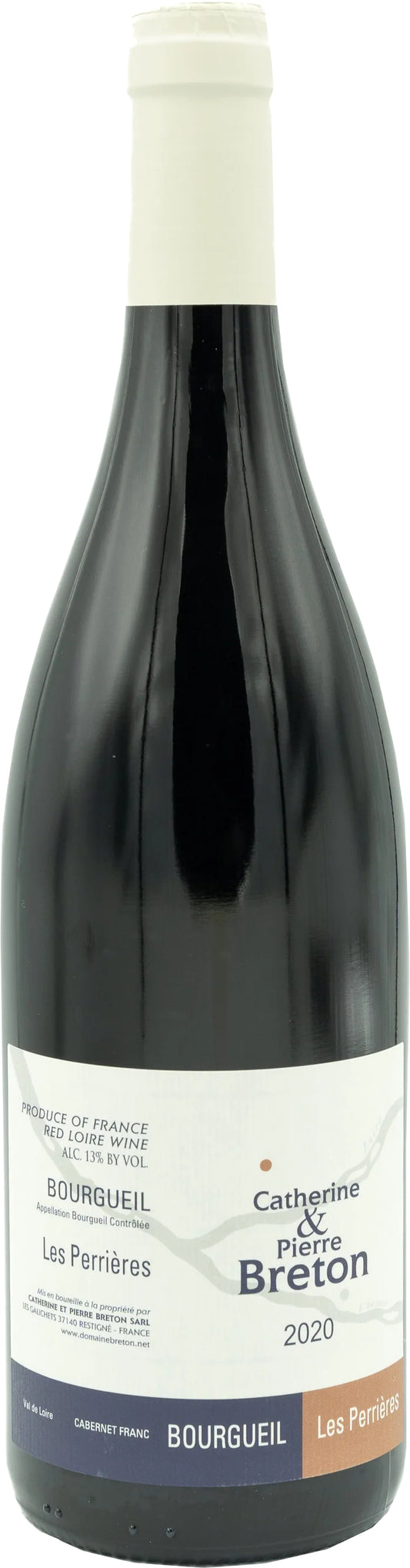 Catherine & Pierre Breton Bourgueil Les Perrieres 2020  Front Bottle Shot
