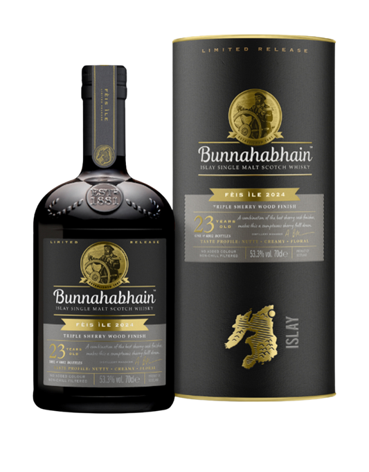 BUNNAHABHAIN FEIS ILE TRIPLE SHERRY 23 YEAR OLD SCOTCH WHISKY 700 ML