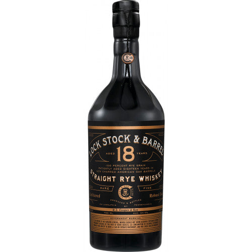 Lock Stock & Barrel 18 Year Old Straight Rye Whiskey