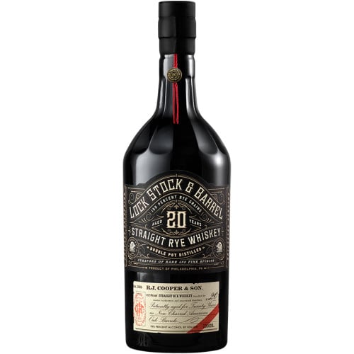 Lock Stock & Barrel 20 Year Old Straight Rye Whiskey