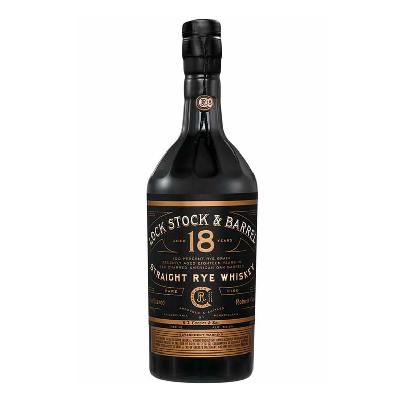 Lock Stock & Barrel 18 Year Rye Whiskey 750ml