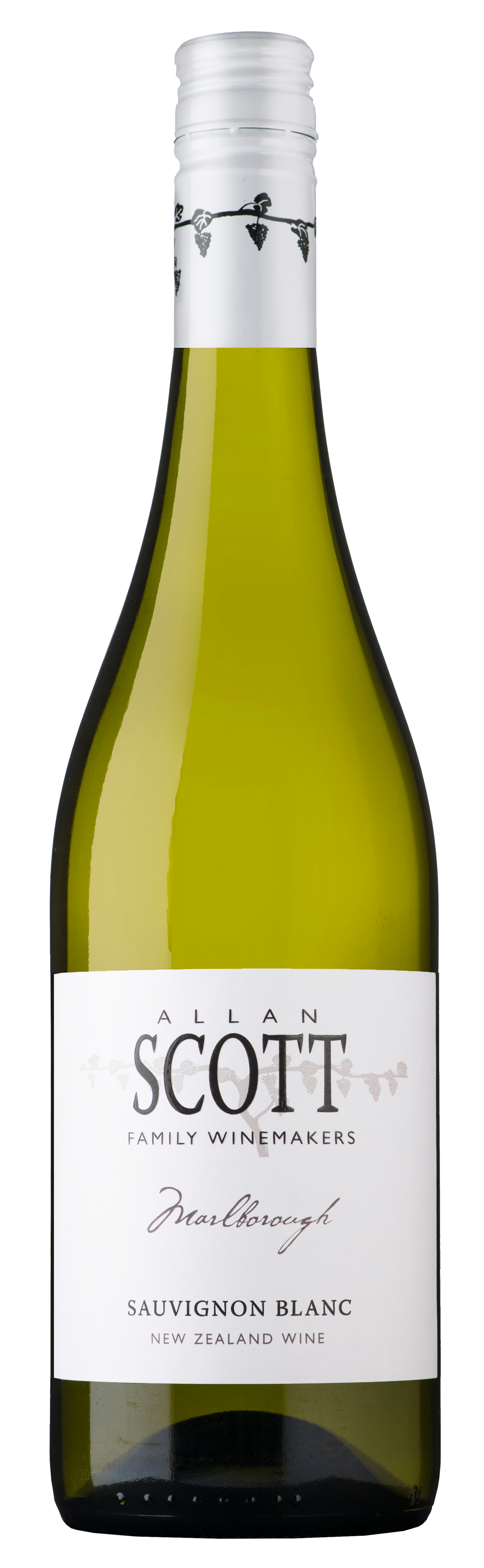Allan Scott Marlborough Sauvignon Blanc 2023  Front Bottle Shot