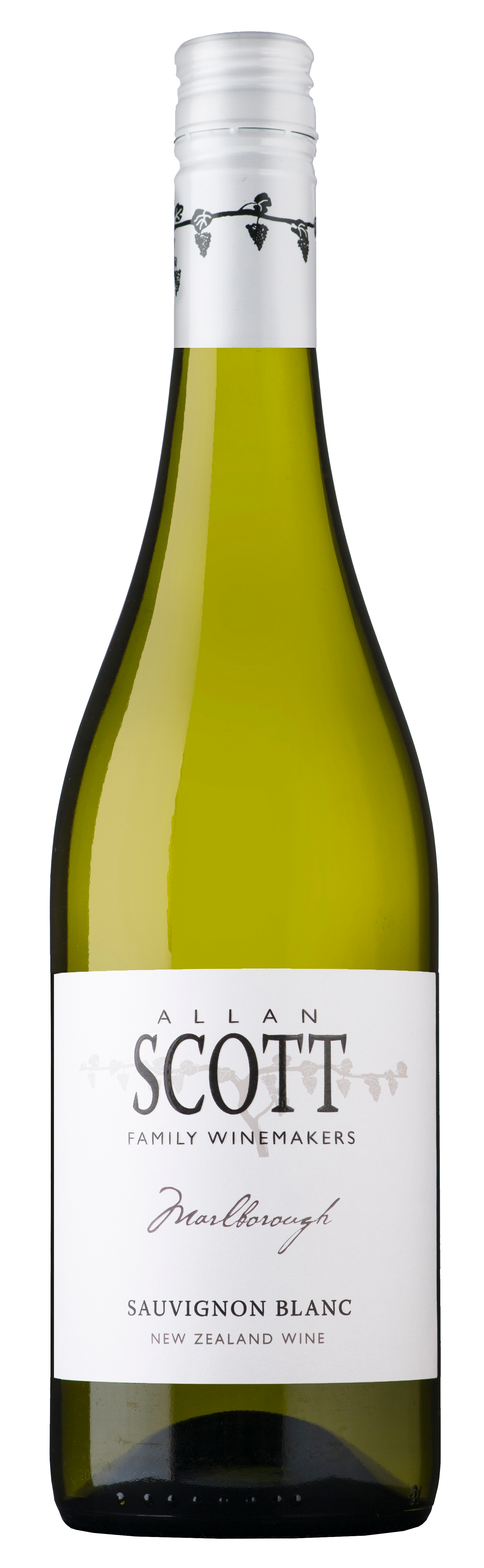 Allan Scott Marlborough Sauvignon Blanc 2023  Front Bottle Shot